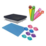 Kit Capa E Forro Para Piscina 1500 Litros Mor + Brindes 