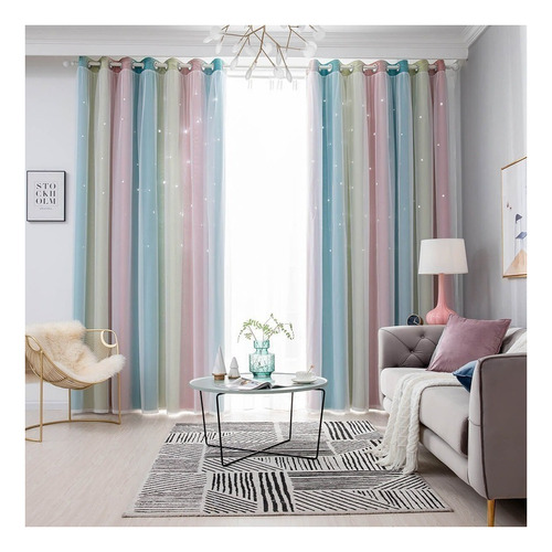 Blackout Curtain Wide 132x241 Cm For Children, 1 Cloth 1