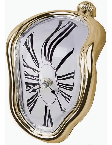 Reloj Creativo Con Diseño Derretido Retro Para El Hogar