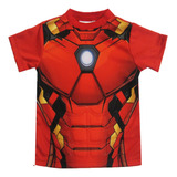 Jersey Para Bebé Iron Man Roja