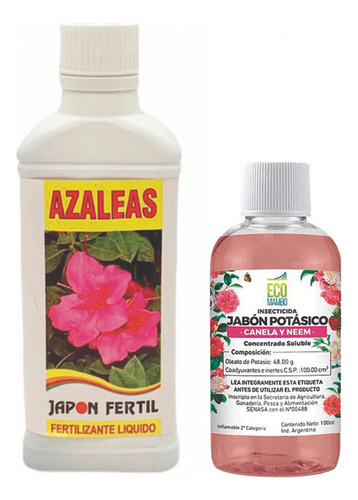 Japón Fértil Azaleas 260ml Jabón Potásico Ecomambo 500ml