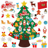 Árbol De Navidad De Fieltro Brillante Niños Pared De ...