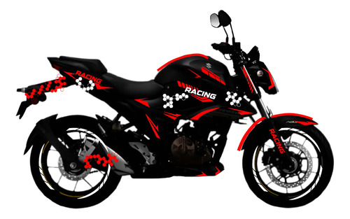 Kit Calcomanias Vinil Reflejante Suzuki Gixxer 250 Abs 2025