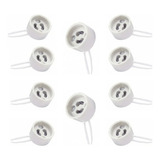 10 Conector Gu10 Soquete Porcelana Dicroica Taschibra 110v/220v