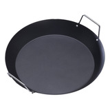 Sartén Paella Con Mango De Metal, 38,8 Cm, Negro