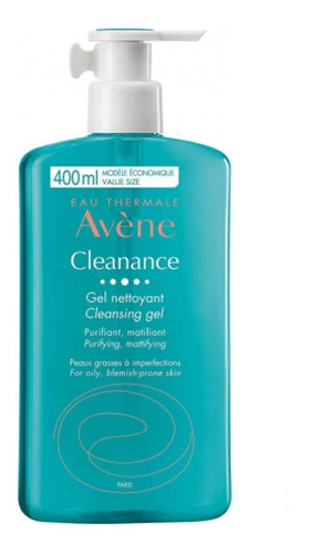 Avene Cleanance Gel Limpiador X400m Tipo De Piel Grasa