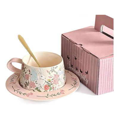 Set Taza Café Plato Cuchara Regalo Mamá Día De Las Madres
