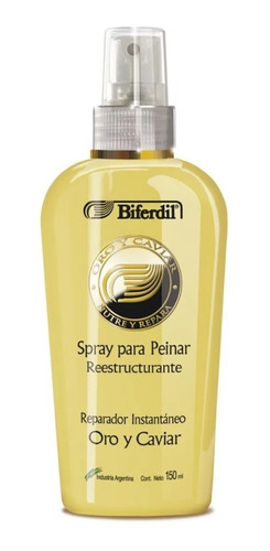 Biferdil Spray Para Peinar Oro Y Caviar Atomizador 150ml