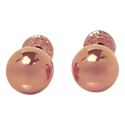 Amor Eterno - Broqueles / Dormilonas 4mm / Aretes / Oro 10k