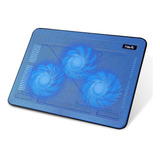 Cooler Para Laptop De 15.6 A 17 Pulgadas, Portatil Usb- Azul