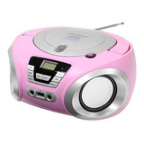 Radio Cd Presente Menina Mulher Rosa Cd Fm Usb Mp3 Bluthooth