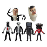 6pzs Juguetes Para Skibidi Toilet Tv Man Muñecos Y Figuras