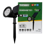 Espeto Solar Sunshine Taschibra Led 3w Es1 Preto Luz 6500k Cor Luz Fria - 6500k