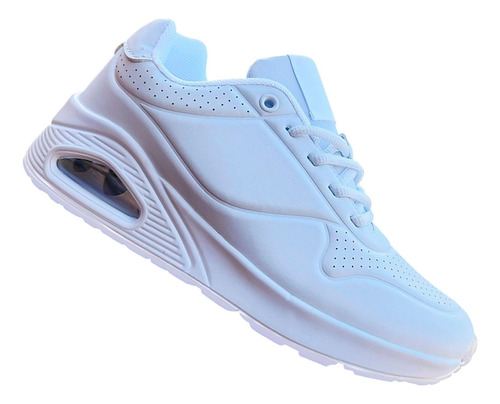 Zapatillas Blanca Mujer Air Running Deportivas - 7106