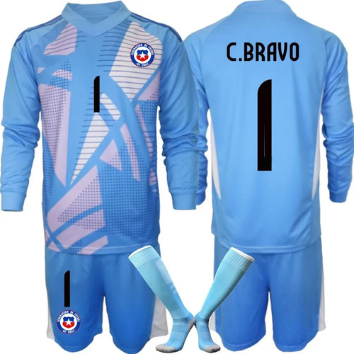 Conjunto De Camiseta Retro De Manga Larga Para Portero Chile