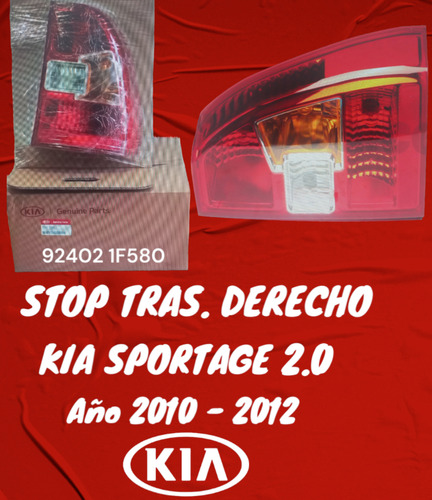 Stop Trasero Kia Sportage Original Foto 2