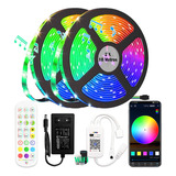 Fita Led Rgb 5050 Wifi 20m Colorida 12v Com Fonte