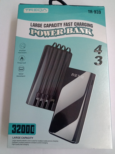 Power Bank 32.000 M.a.hentrada Usb ,cargador De Batería 