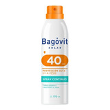 Protector Solar Bagovit Spray Continuo Fps40 X 170 Ml