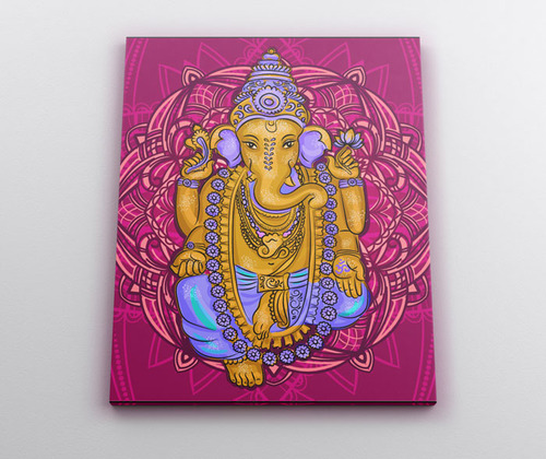 Cuadro En Lienzo Tayrona Store India Ganesha 001 60x80cm