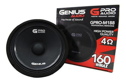 Medio Profesional Genius 8 Inches 160wmax Gpro-m188 