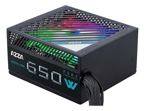 Fuente Pc Gamer Azza Rgb 650w 80 Plus Bronze Atx