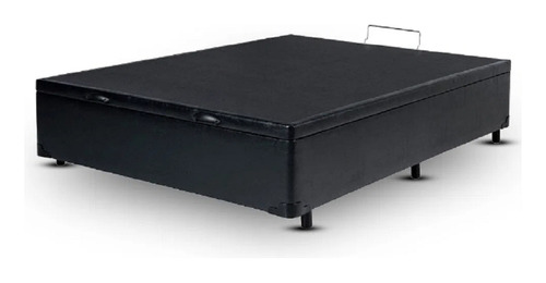 Cama Box Báu Casal Padrão 138x188 Blindada Reforçada Corino