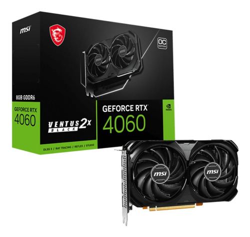 Tarjeta De Video Msi Geforce Rtx 4060 Ventus 2x Oc 8gb Gddr6