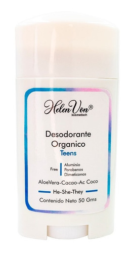 Desodorante Natural Orgánico Para Hombre Sin Aluminio