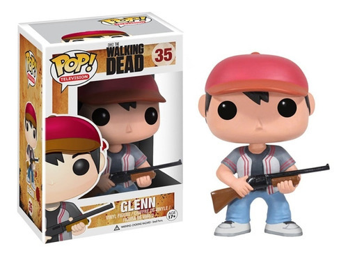 Funko Pop Glenn #35 The Walking Dead Caja Con Detalles