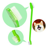 Pack X12 Pzs Cepillo Dental Doble Perro Gato Mascota Dientes