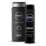 Pack - Nivea Men Shower  500ml + Espuma Afeitar Deep