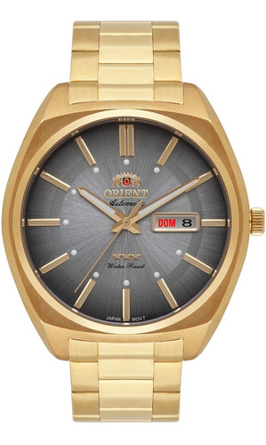 Relógio Orient Masculino Automático F49gg025 G1kx Dourado