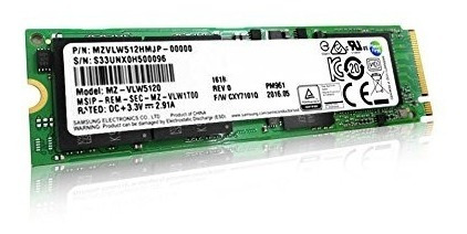 Samsung Pm961 Polaris 128 Gb M.2 Ngff Pcie Gen3 X4, Nvme Ssd