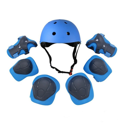 Casco Rodilla Codo Y Manos Para Niño Kits De Protección 