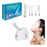 Kit Vaporizador Facial Capilar + Aparelho Alta Frequência 