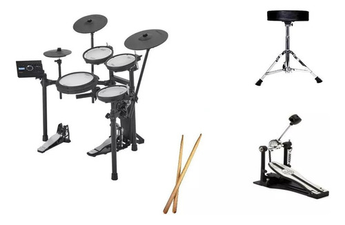 Bateria Eletrônica Roland Td-17kv2 V-drums + Banco + Pedal