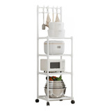 Estante Rack  Organizador 4 Niveles Multiusos Cocina Baño