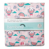 Set Sabanas De Cuna Bambino Conejo Rosado