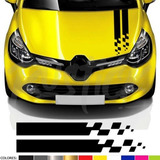 Calco Franjas Para Capot Diseño Renault 75cm De Largo Sport
