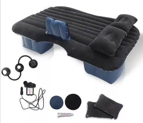 Colchon Inflable + Compresor 12v + 2 Almohadasauto Carro