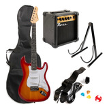 Pack Guitarra Kansas Stratocaster+amplificador+accesorios