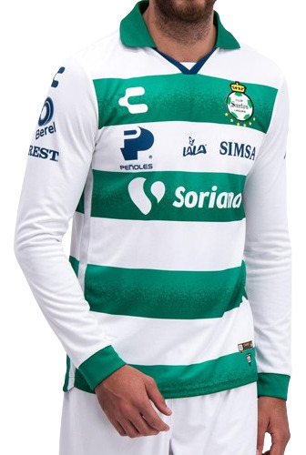 Santos Laguna Jersey Original Charly Manga Larga Local 2021