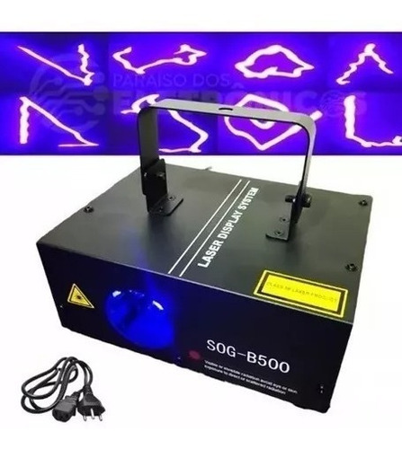 Laser Show B500 500mw Azul Dmx Ritmico Profissional