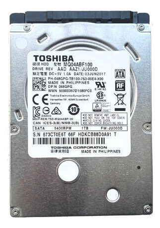 Disco Duro Interno Toshiba Mq04abf100 1tb - Nuevo