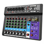 Mesa De Som Teyun A8 Com 8 Canais Bluetooth Usb Phantom+ 48v