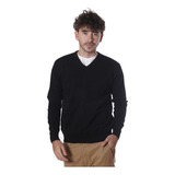 Sweater Hombre Liso Hilo Cuello V Colores Premium H13