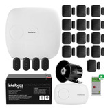 Kit Alarme Amt 1016 Net Com 13 Sensores Magnético Xas Black