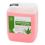 Agua De Rosas Hidratante Con Aloe Vera 10 Litros