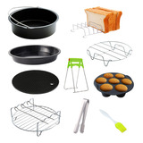 Kit De Accesorios Air Fryer Para Pizza, Soporte, Bandeja Y S